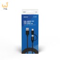 Kabel SAVIO CL-128 (Micro USB typu B, USB typu C - USB 2.0 typu A ; 1m; kolor czarny)