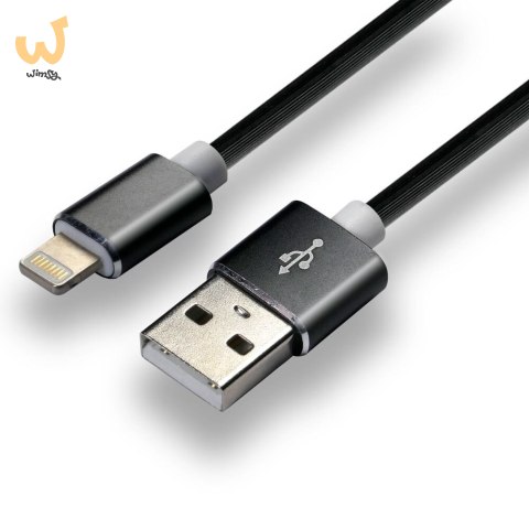 Kabel zasilający everActive CBS-1IB (USB - Lightning ; 1m; kolor czarny) Kabel zasilający everActive CBS-1IB (USB - Lightning ; 1m; kolor czarny)