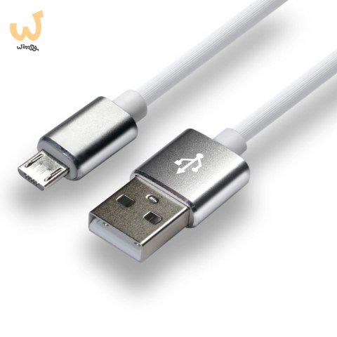 Kabel zasilający everActive CBS-1MW (USB - Micro USB ; 1m; kolor biały) Kabel zasilający everActive CBS-1MW (USB - Micro USB ; 1m; kolor biały)