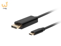 LANBERG KABEL USB-C(M)->DISPLAYPORT(M) 1M 4K 60HZ CZARNY CA-CMDP-10CU-0010-BK