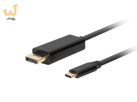LANBERG KABEL USB-C(M)->DISPLAYPORT(M) 1M 4K 60HZ CZARNY CA-CMDP-10CU-0010-BK