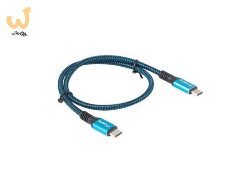 LANBERG KABEL USB-C M/M 4.0 0.5M 100W 8K 30HZ CA-CMCM-45CU-0005-BK LANBERG KABEL USB-C M/M 4.0 0.5M 100W 8K 30HZ CA-CMCM-45CU-0005-BK