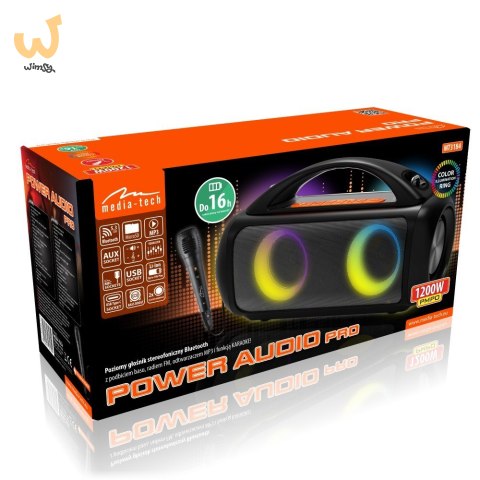 MEDIA-TECH PREMIUM GŁOŚNIK BT POWER AUDIO PRO MEDIA-TECH PREMIUM GŁOŚNIK BT POWER AUDIO PRO