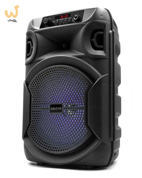 SQUEAK GŁOŚNIK KARAOKE PULSETOWER BLUETOOTH 5.3, RADIO FM, MICROSD, AUX, USB SQ1006 SQUEAK GŁOŚNIK KARAOKE PULSETOWER BLUETOOTH 5.3, RADIO FM, MICROSD, AUX, USB SQ1006