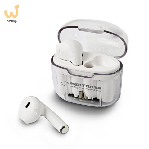 ESPERANZA SŁUCHAWKI DOUSZNE BLUETOOTH TWS ANTHE WHITERDERA EH237W ESPERANZA SŁUCHAWKI DOUSZNE BLUETOOTH TWS ANTHE WHITERDERA EH237W