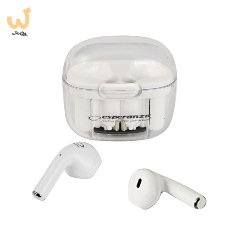 ESPERANZA SŁUCHAWKI DOUSZNE BLUETOOTH TWS ANTHE WHITERDERA EH237W ESPERANZA SŁUCHAWKI DOUSZNE BLUETOOTH TWS ANTHE WHITERDERA EH237W
