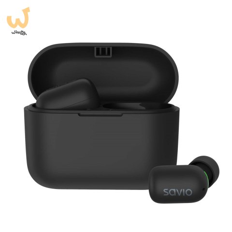 SAVIO BEZPRZEWODOWE SŁUCHAWKI BLUETOOTH 5.1 IPX5 TWS-09 SAVIO BEZPRZEWODOWE SŁUCHAWKI BLUETOOTH 5.1 IPX5 TWS-09