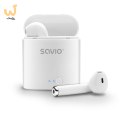 Słuchawki bezprzewodowe SAVIO TWS-01 (douszne; bezprzewodowe, Bluetooth; z wbudowanym mikrofonem; kolor biały