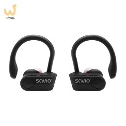 Słuchawki bezprzewodowe SAVIO TWS-03 (bluetooth; bezprzewodowe, Bluetooth; z wbudowanym mikrofonem; kolor czarny