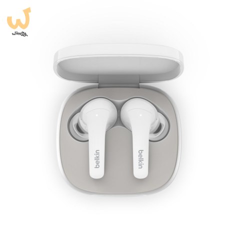Słuchawki bezprzewodowe douszne Belkin SoundForm Flow Noise Cancellation Earbuds ANC BT5.2 IPX5 White Słuchawki bezprzewodowe douszne Belkin SoundForm Flow Noise Cancellation Earbuds ANC BT5.2 IPX5 White