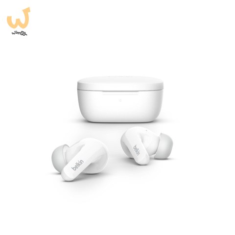 Słuchawki bezprzewodowe douszne Belkin SoundForm Flow Noise Cancellation Earbuds ANC BT5.2 IPX5 White Słuchawki bezprzewodowe douszne Belkin SoundForm Flow Noise Cancellation Earbuds ANC BT5.2 IPX5 White