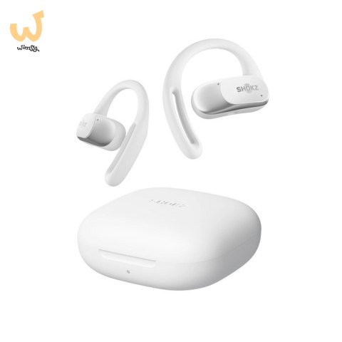 Słuchawki bezprzewodowe douszne Shokz OpenFit Air białe Słuchawki bezprzewodowe douszne Shokz OpenFit Air białe