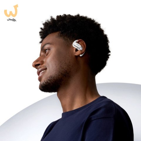 Słuchawki bezprzewodowe douszne Shokz OpenFit Air białe Słuchawki bezprzewodowe douszne Shokz OpenFit Air białe