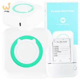 Drukarka mini termiczna do zdjęć notatek kieszonkowa bluetooth