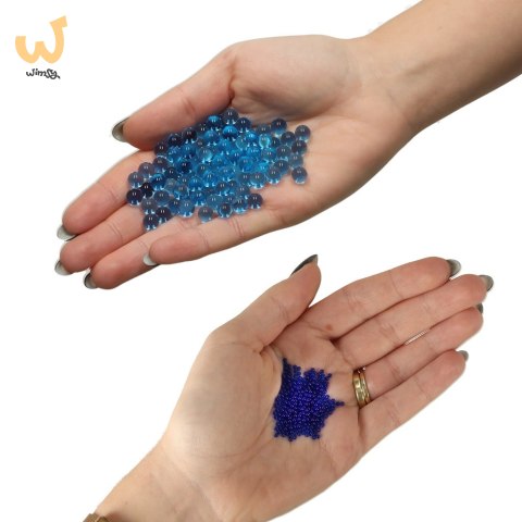 Kulki żelowe wodne hydrożelowe do pistoletu kwiatów niebieskie 250g 50 000szt. 7-8mm Kulki żelowe wodne hydrożelowe do pistoletu kwiatów niebieskie 250g 50 000szt. 7-8mm