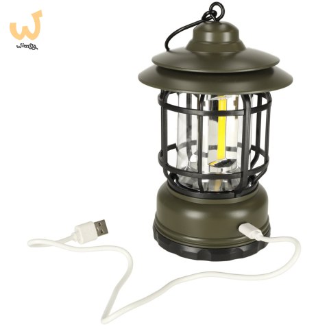 Lampa ogrodowa kempingowa na biwak piknik akumulatorowa USB Lampa ogrodowa kempingowa na biwak piknik akumulatorowa USB