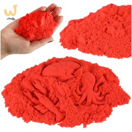 Piasek kinetyczny 1kg w woreczku czerwony
