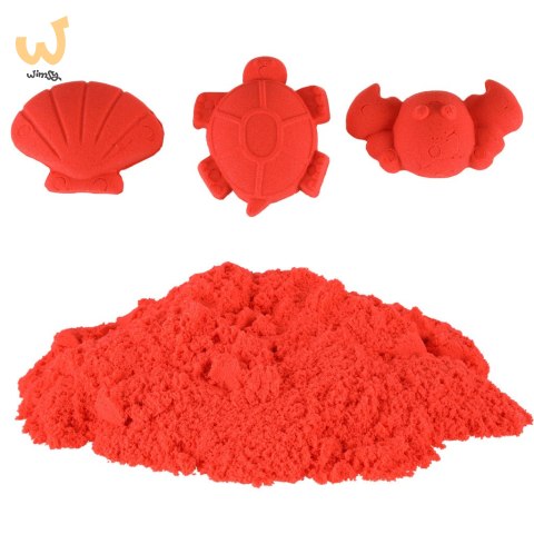 Piasek kinetyczny 1kg w woreczku czerwony Piasek kinetyczny 1kg w woreczku czerwony