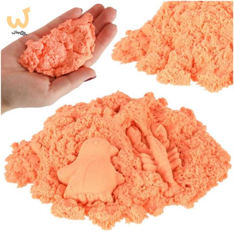 Piasek kinetyczny 1kg w woreczku pomarańczowy Piasek kinetyczny 1kg w woreczku pomarańczowy