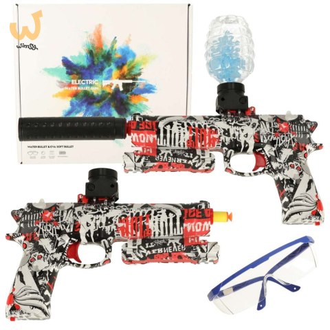 Pistolet na kulki żelowe wodne karabin zasilanie akumulatorowe USB + okulary 550szt. 7-8mm Pistolet na kulki żelowe wodne karabin zasilanie akumulatorowe USB + okulary 550szt. 7-8mm