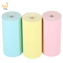 Rolki papier wkład termiczny do mini drukarki 5,7cmx3m 3 sztuki kolorowe