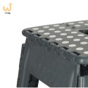 Stołek taboret składany antypoślizgowy 39cm ciemny szary