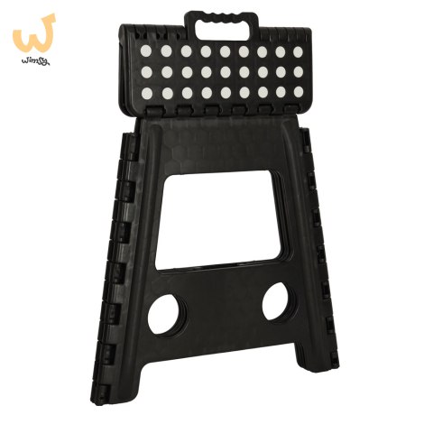 Stołek taboret składany antypoślizgowy 39cm czarny Stołek taboret składany antypoślizgowy 39cm czarny