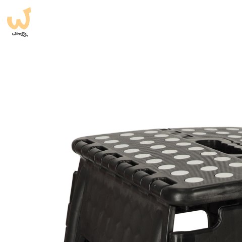 Stołek taboret składany antypoślizgowy 39cm czarny Stołek taboret składany antypoślizgowy 39cm czarny