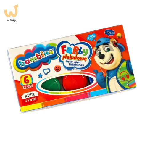 Zestaw plastyczny Bambino kredki mazaki farby 46el. Zestaw plastyczny Bambino kredki mazaki farby 46el.