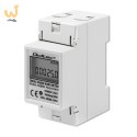 QOLTEC LICZNIK ZUŻYCIA ENERGII JEDNOFAZOWY NA SZYNĘ DIN | 230V | LCD | 2P