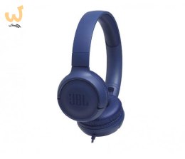 Słuchawki JBL Tune 500 (niebieskie, nauszne; z wbudowanym mikrofonem)