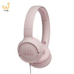 Słuchawki JBL Tune 500 (rożowe, nauszne, z wbudowanym mikrofonem)