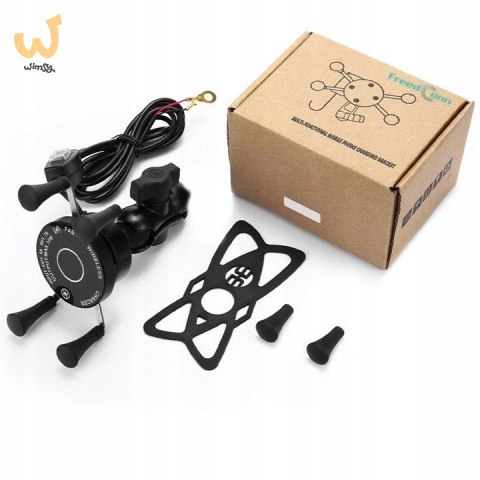 Uchwyt na telefon i ładowarka indukcyjna FreedConn MC7W 10W + USB Uchwyt na telefon i ładowarka indukcyjna FreedConn MC7W 10W + USB