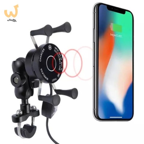 Uchwyt na telefon i ładowarka indukcyjna FreedConn MC7W + BM2R mocowanie do główki ramy Uchwyt na telefon i ładowarka indukcyjna FreedConn MC7W + BM2R mocowanie do główki ramy