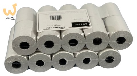 BSTech Papier, rolka termiczna do kas fiskalnych 57x25m 10 sztuk BSTech Papier, rolka termiczna do kas fiskalnych 57x25m 10 sztuk