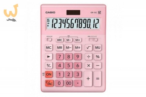 CASIO KALKULATOR BIUROWY GR-12C-PK RÓŻOWY 12 CYFROWY WYŚWIETLACZ CASIO KALKULATOR BIUROWY GR-12C-PK RÓŻOWY 12 CYFROWY WYŚWIETLACZ