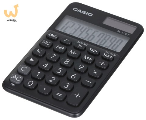 CASIO KALKULATOR KIESZONKOWY SL-310UC-BK CZARNY, 10 CYFROWY WYŚWIETLACZ CASIO KALKULATOR KIESZONKOWY SL-310UC-BK CZARNY, 10 CYFROWY WYŚWIETLACZ