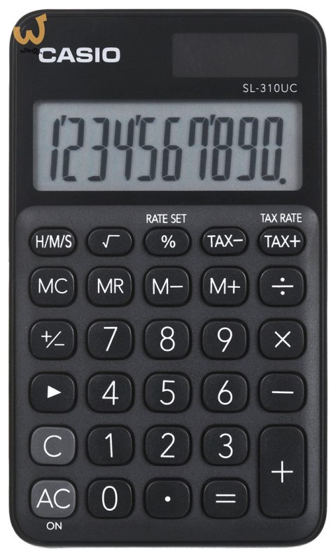 CASIO KALKULATOR KIESZONKOWY SL-310UC-BK CZARNY, 10 CYFROWY WYŚWIETLACZ CASIO KALKULATOR KIESZONKOWY SL-310UC-BK CZARNY, 10 CYFROWY WYŚWIETLACZ