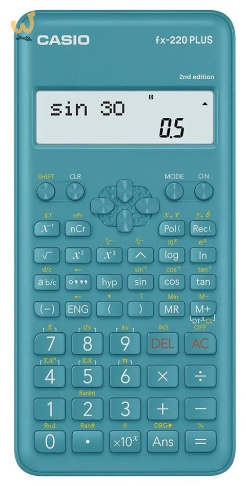 CASIO KALKULATOR NAUKOWY FX-220PLUS-2 NIEBIESKI, 12 CYFROWY WYŚWIETLACZ CASIO KALKULATOR NAUKOWY FX-220PLUS-2 NIEBIESKI, 12 CYFROWY WYŚWIETLACZ
