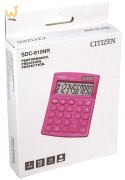CITIZEN KALKULATOR BIUROWY SDC-810NRPKE, 10-cyfrowy, 127x105mm, różowy