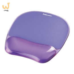 Fellowes CRYSTAL podkładka pod mysz i nadgarstek żelowa fioletowa