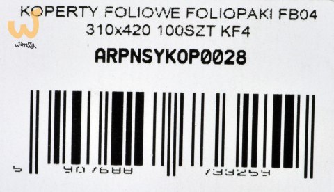 KOPERTY FOLIOWE FOLIOPAKI FB03 260X350 100SZT KF3 KOPERTY FOLIOWE FOLIOPAKI FB03 260X350 100SZT KF3
