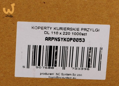 KOPERTY KURIERSKIE PRZYLGI DL 110 x 220 1000SZT KOPERTY KURIERSKIE PRZYLGI DL 110 x 220 1000SZT