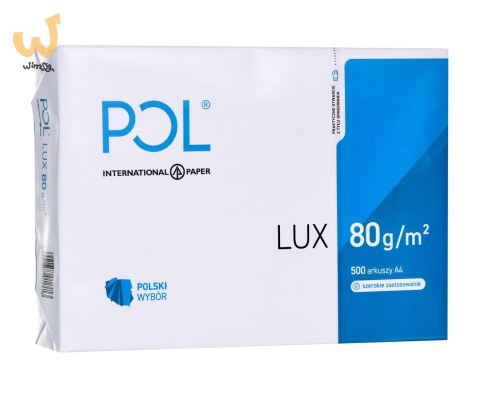 POLLUX Papier Xero ksero biurowy (A4; 80g/m2; 500 szt.; Matowy) POLLUX Papier Xero ksero biurowy (A4; 80g/m2; 500 szt.; Matowy)
