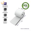 QOLTEC ROLKA TERMICZNA 80X80 | 55G/M2 | 10SZT. | BPA FREE