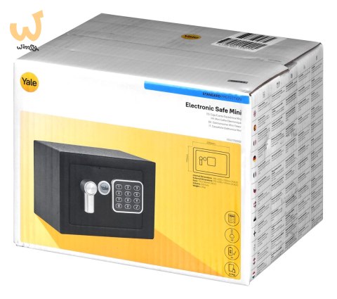 Yale Mini Electronic Safe Black Sejf podstawowy YSV mini czarny Yale Mini Electronic Safe Black Sejf podstawowy YSV mini czarny