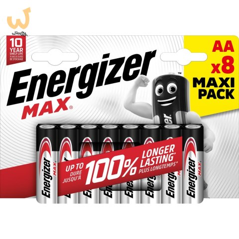 ENERGIZER BATERIA MAX AA LR6. 8 szt. Opakowanie ECO ENERGIZER BATERIA MAX AA LR6. 8 szt. Opakowanie ECO
