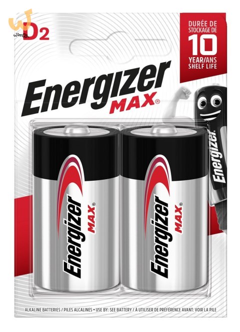 ENERGIZER BATERIA MAX D LR20. 2 szt. Opakowanie ECO ENERGIZER BATERIA MAX D LR20. 2 szt. Opakowanie ECO