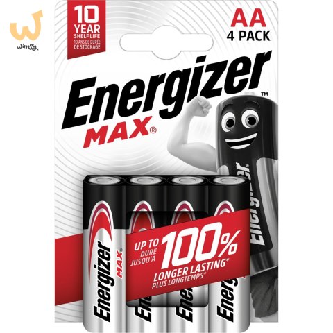 ENERGIZER BATERIE ALKALICZNE MAX AA LR6, 4 SZTUKI, ECO OPAKOWANIE ENERGIZER BATERIE ALKALICZNE MAX AA LR6, 4 SZTUKI, ECO OPAKOWANIE