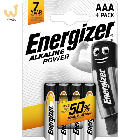 ENERGIZER BATERIE ALKALINE POWER AAA LR03 4 szt. ENERGIZER BATERIE ALKALINE POWER AAA LR03 4 szt.